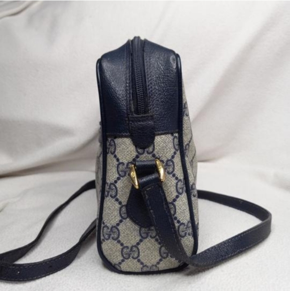 Authentic Vintage Gucci GG Monogram Supreme Sherry Web Ophidia Camera Shoulder - Picture 5 of 10